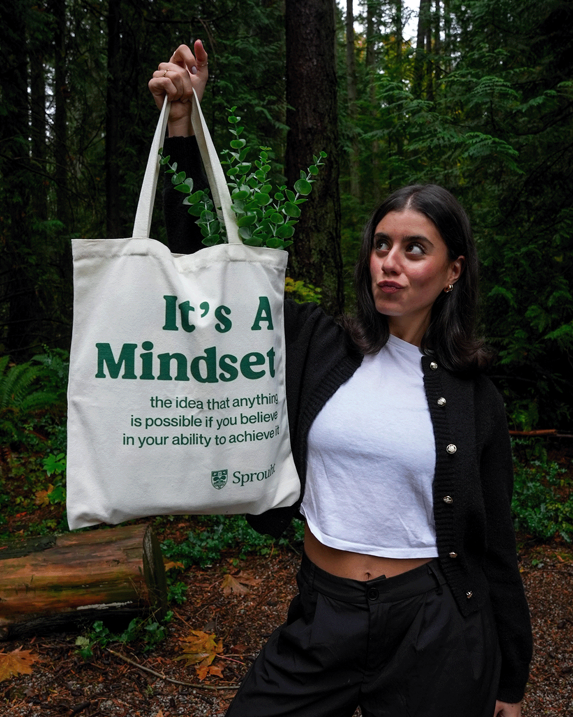 "It's A Mindset" Tote Bag - SprouhtSprouht
